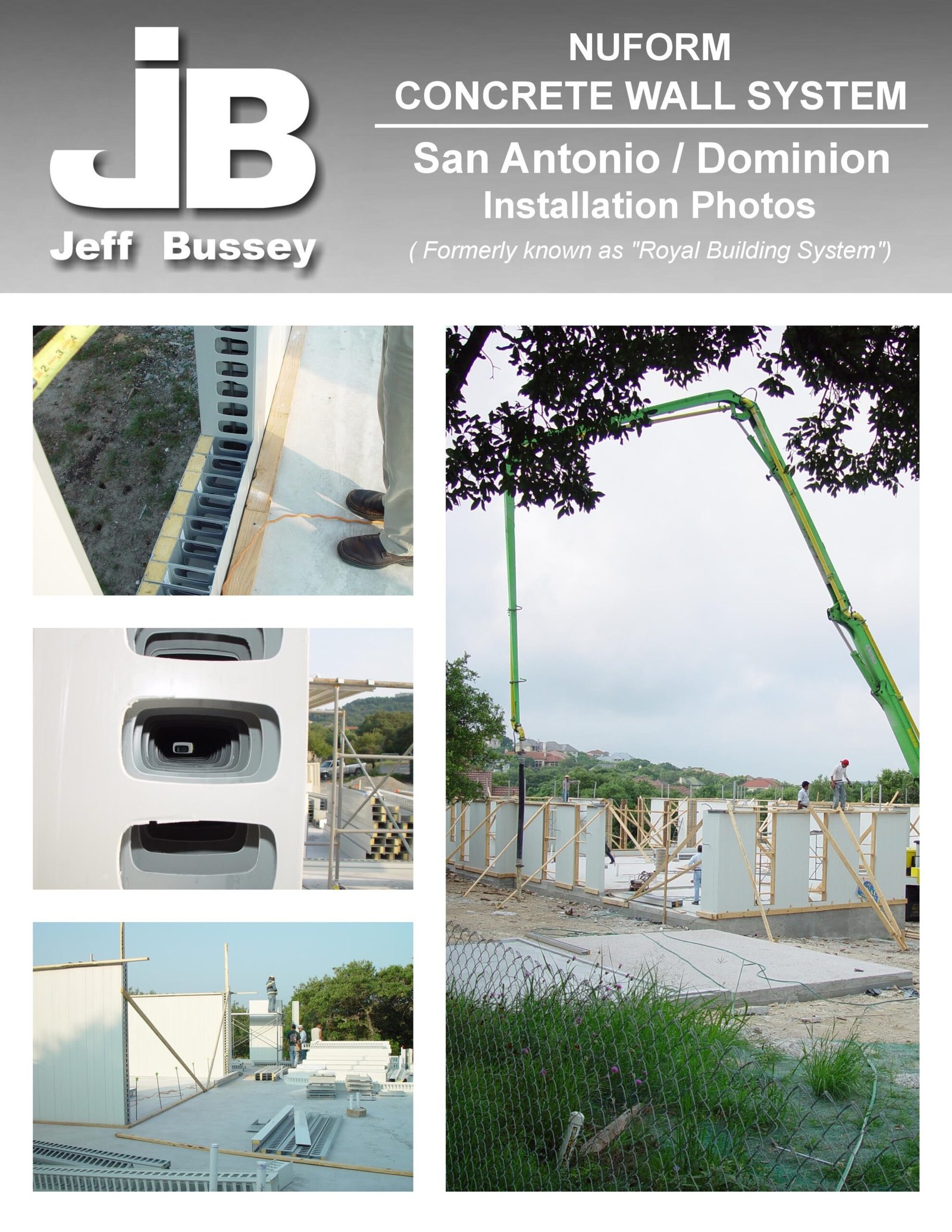 Nuform wall installation and completed residential construction
